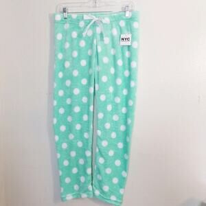 New NYC Underground polka dot fleece lounge pants